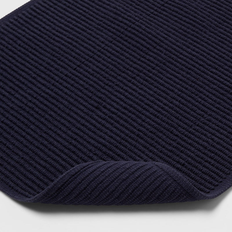 20"x30" Performance Plus Bath Mat Solid Navy - Threshold