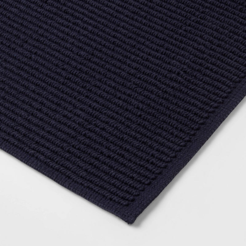 20"x30" Performance Plus Bath Mat Solid Navy - Threshold