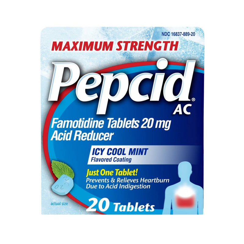 Pepcid AC Max Strength Icy Cool Mint Digestive Health Treatment - 20ct