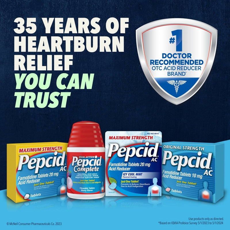Pepcid AC Max Strength Icy Cool Mint Digestive Health Treatment - 20ct