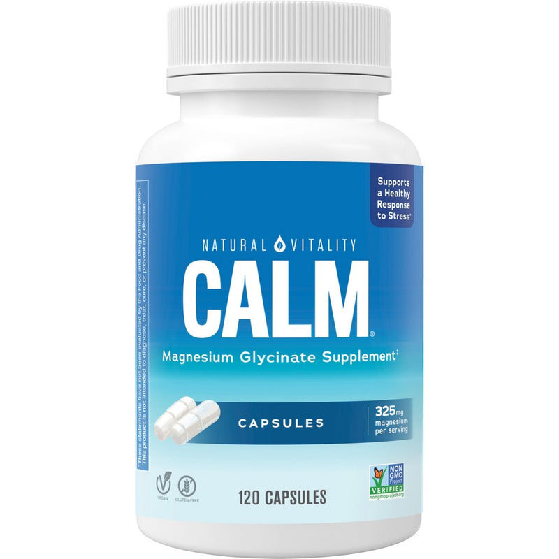Natural Calm Magnesium Glycinate Vegan Capsules - 120ct