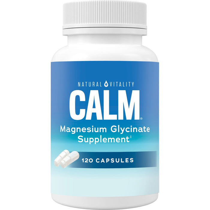 Natural Calm Magnesium Glycinate Vegan Capsules - 120ct