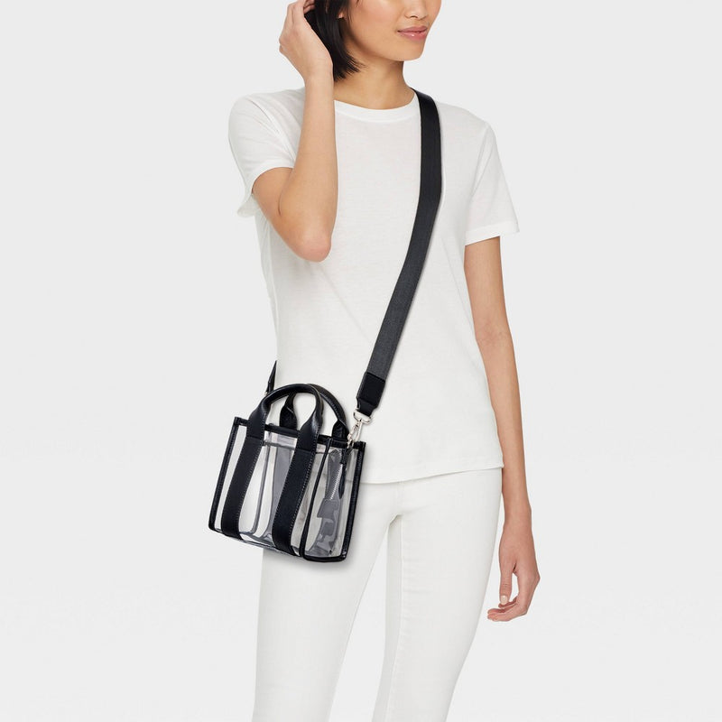 Mini Tote Crossbody Bag - Wild Fable Black/Clear