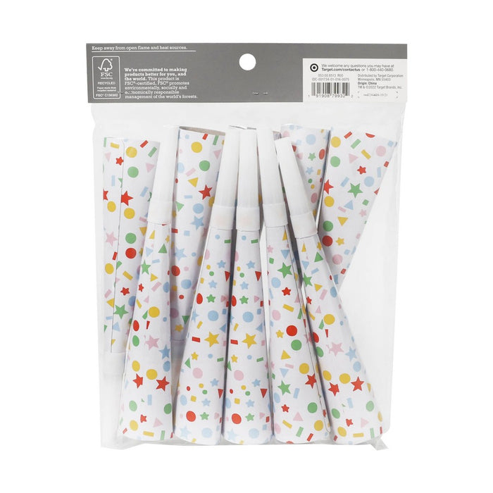 Rainbow Confetti Noisemakers - Spritz