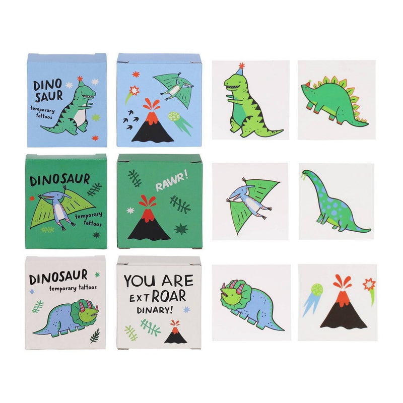 6ct Dino Party Boxes with One Sheet Tattoo in Each - Spritz