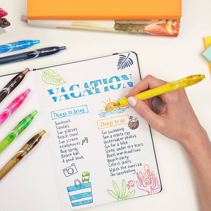 BiC Gelocity 8pk Quick Dry Gel Pen Multicolored Ink Ocean Theme