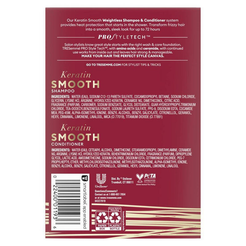 Tresemme Keratin Smooth Shampoo & Conditioner - 28 fl oz/2ct