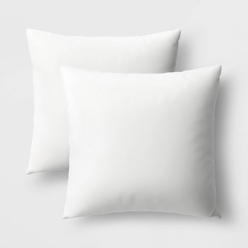 2pk Throw Pillow Insert Set White - Room Essentials