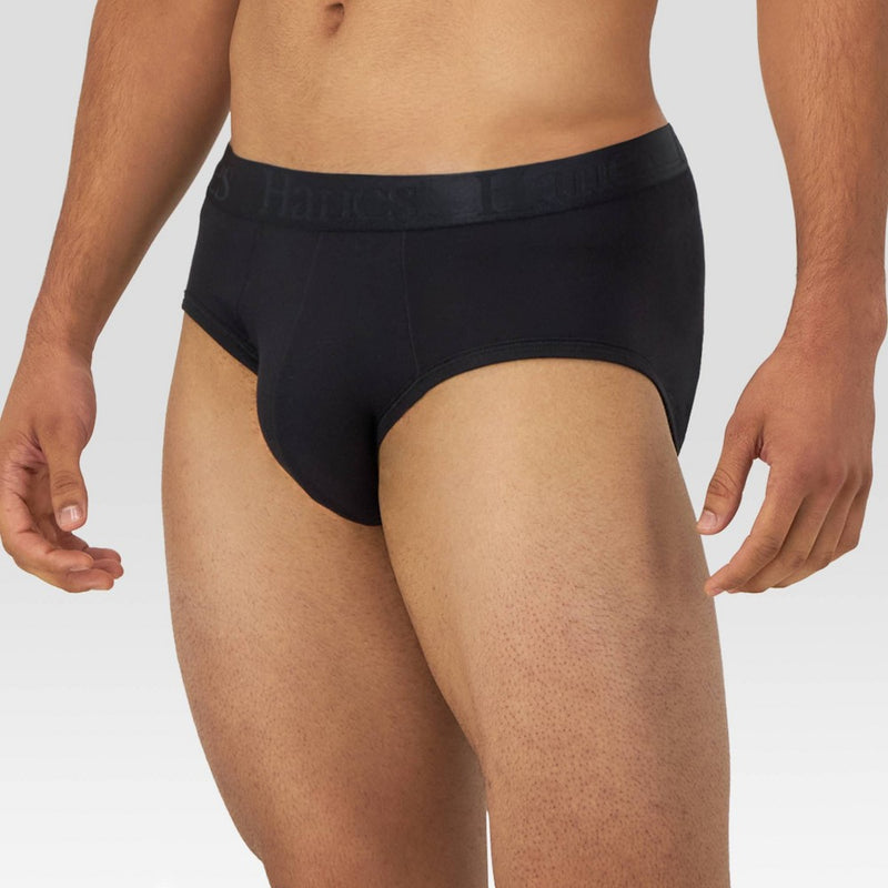 Hanes Originals Premium Men's SuperSoft Briefs 3pk - Blue/Black M
