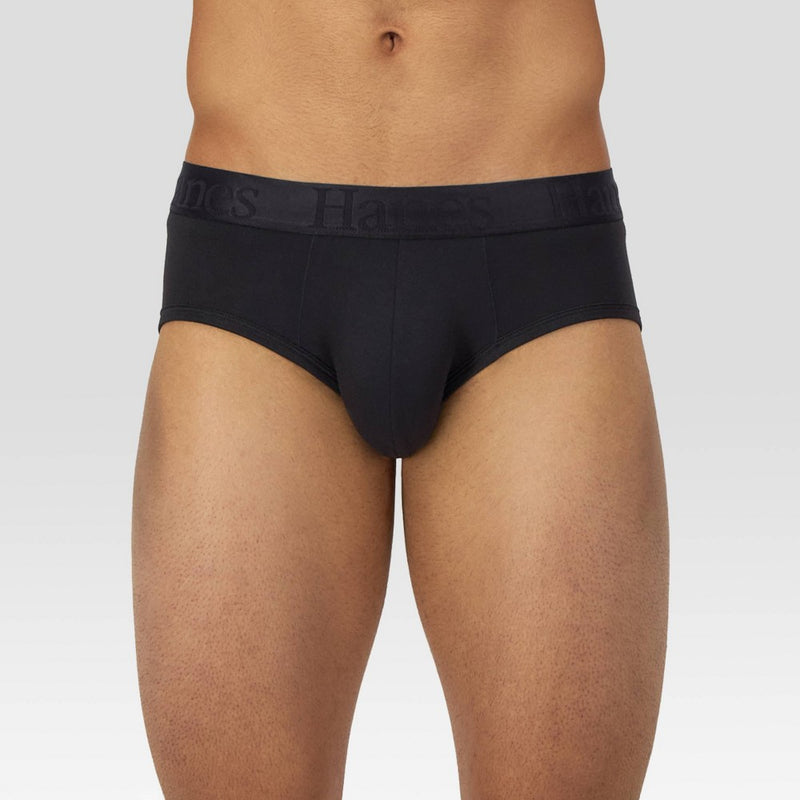 Hanes Originals Premium Men's SuperSoft Briefs 3pk - Blue/Black M