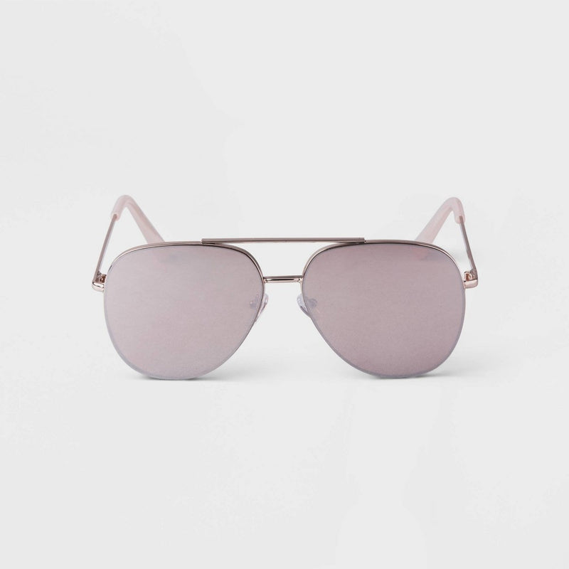 Women's Aviator Sunglasses - A New Day Rose Gold