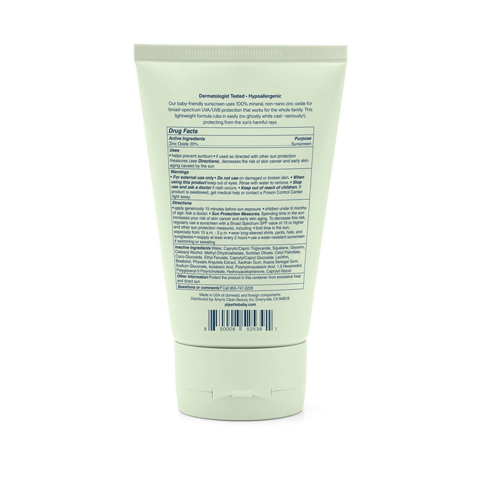 Pipette Mineral Broad Spectrum SPF 50 Sunscreen - 4 fl oz