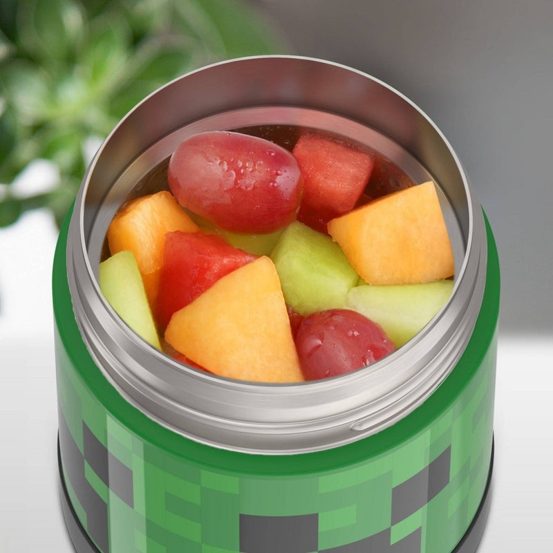 Thermos Kids' 10oz FUNtainer Stainless Steel Food Jar with Spoon - Minecraft