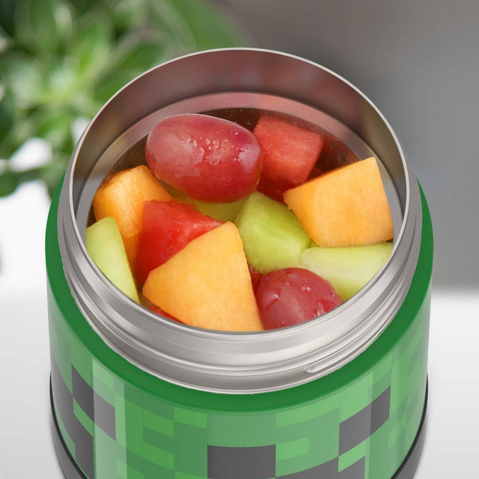 Thermos Kids' 10oz FUNtainer Stainless Steel Food Jar with Spoon - Minecraft