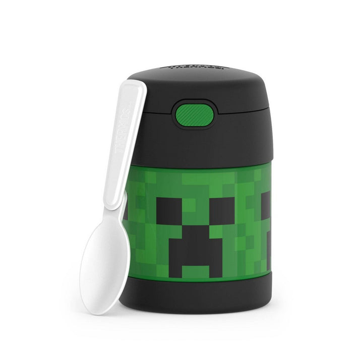 Thermos Kids' 10oz FUNtainer Stainless Steel Food Jar with Spoon - Minecraft