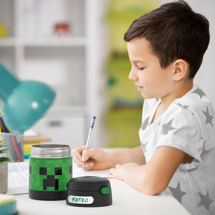 Thermos Kids' 10oz FUNtainer Stainless Steel Food Jar with Spoon - Minecraft