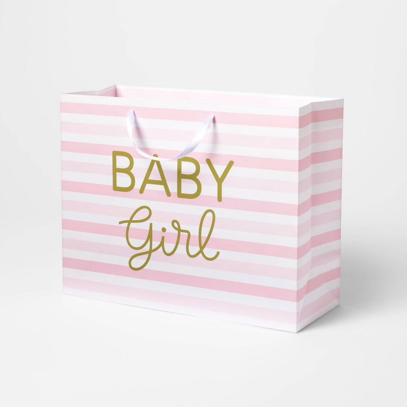 XS Pink 'Hello Baby' Gift Bag - Spritz