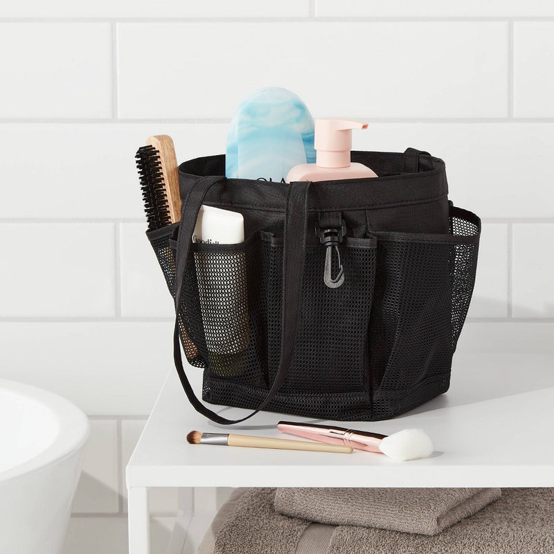 Mesh Bath Caddy Black - Room Essentials