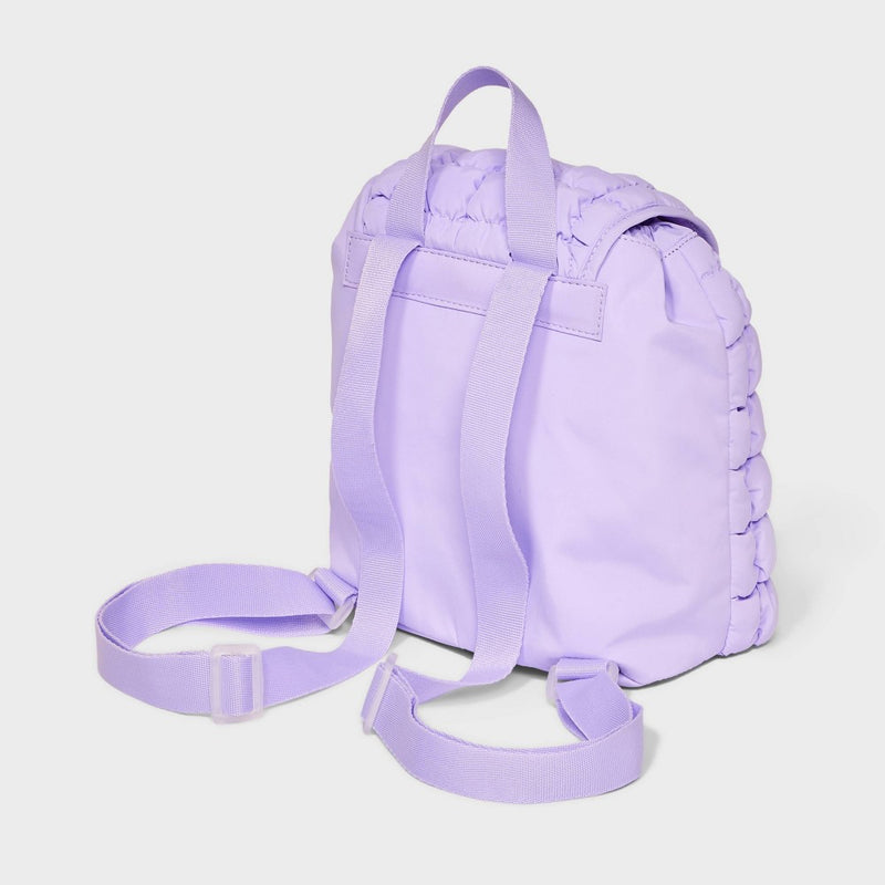 Kids' 8.5" Quilted Mini Backpack - art class Purple