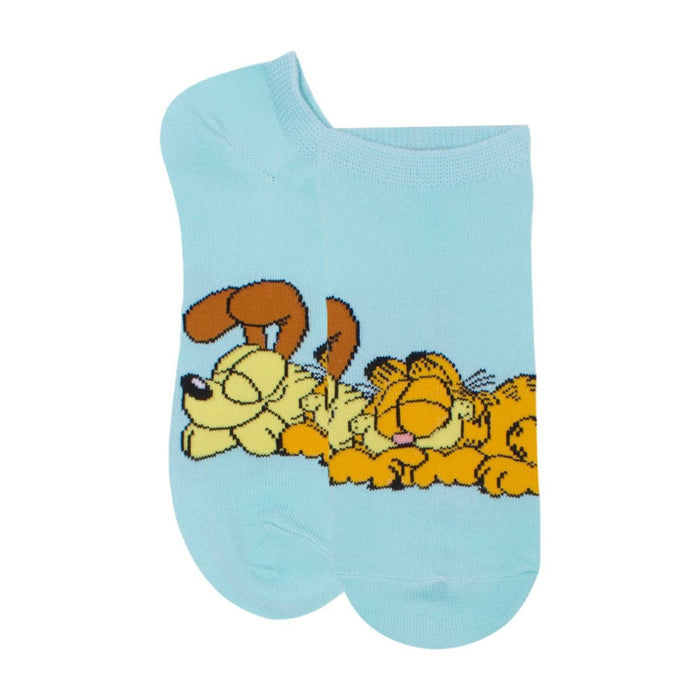 Girls' Garfield 6pk Socks - Purple S/M