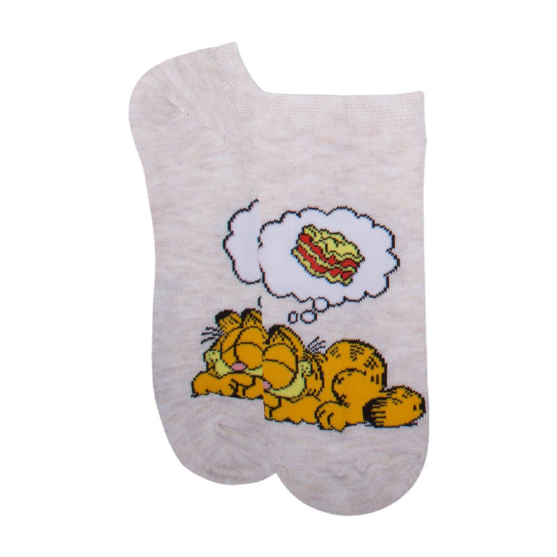 Girls' Garfield 6pk Socks - Purple S/M