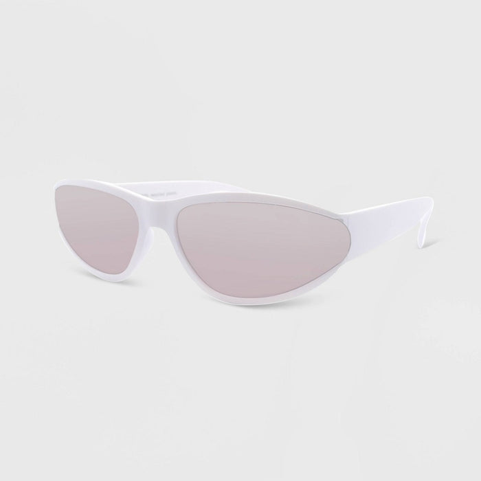 Women's Matte Plastic Oval Sunglasses - Wild Fable Purple