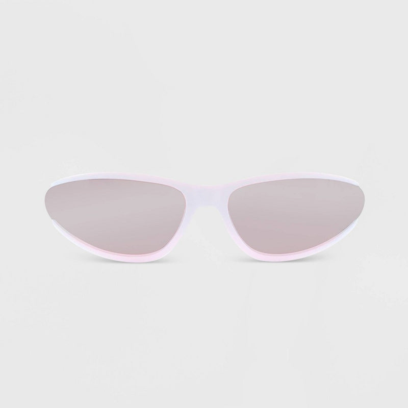 Women's Matte Plastic Oval Sunglasses - Wild Fable Purple