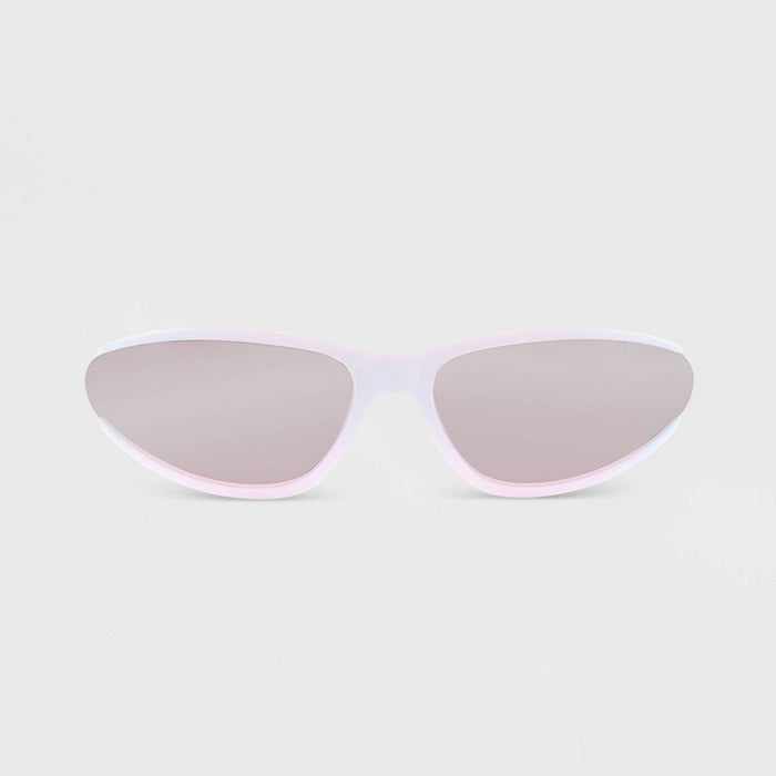 Women's Matte Plastic Oval Sunglasses - Wild Fable Purple
