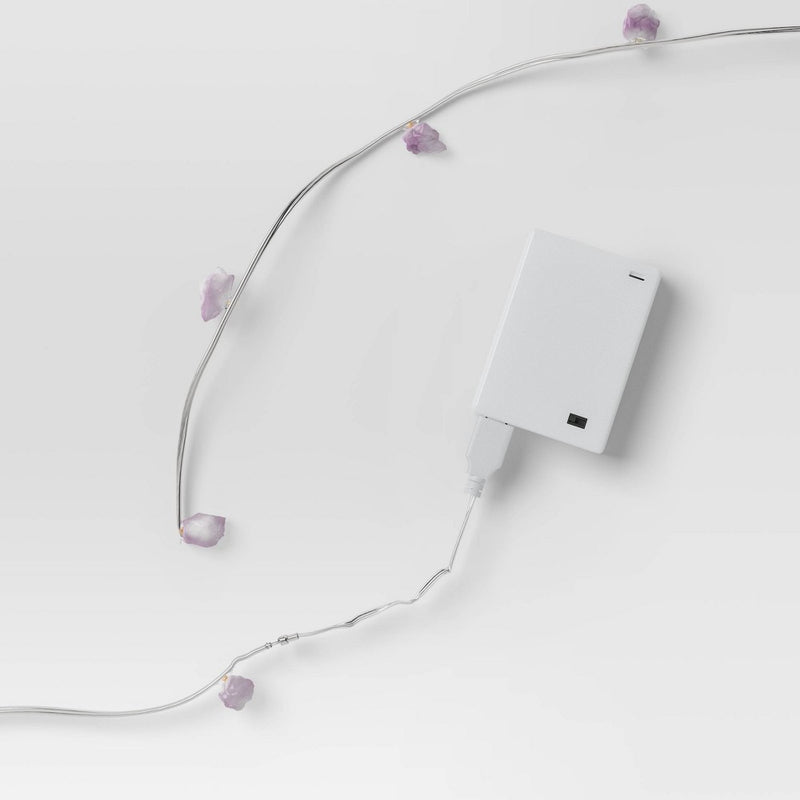 Amethyst Fairy Lights Purple - Room Essentials