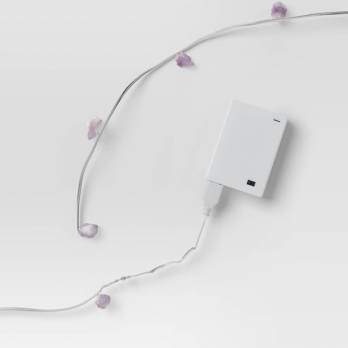 Amethyst Fairy Lights Purple - Room Essentials