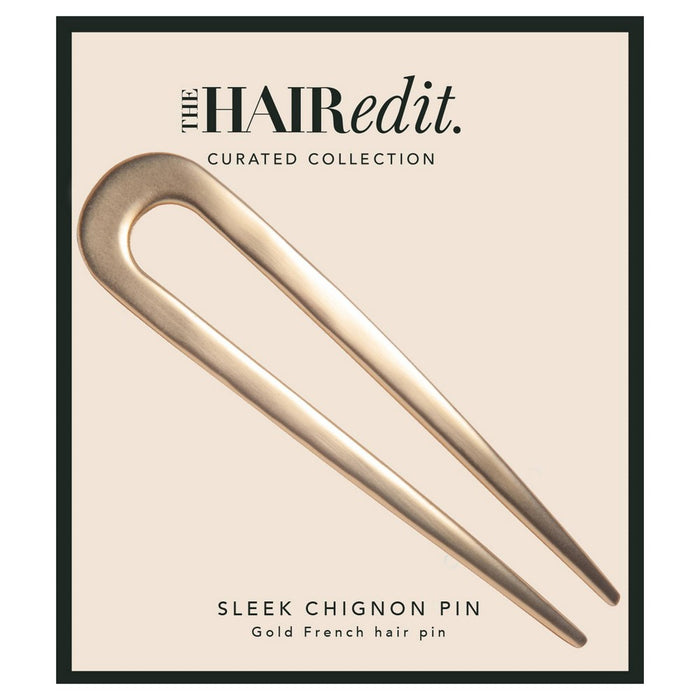 The Hair Edit Sleek Chignon French Hair Pin - Gold