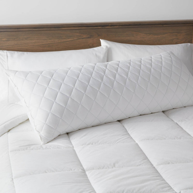 Cool Touch Body Pillow White - Threshold (LOCAL PICKUP ONLY)