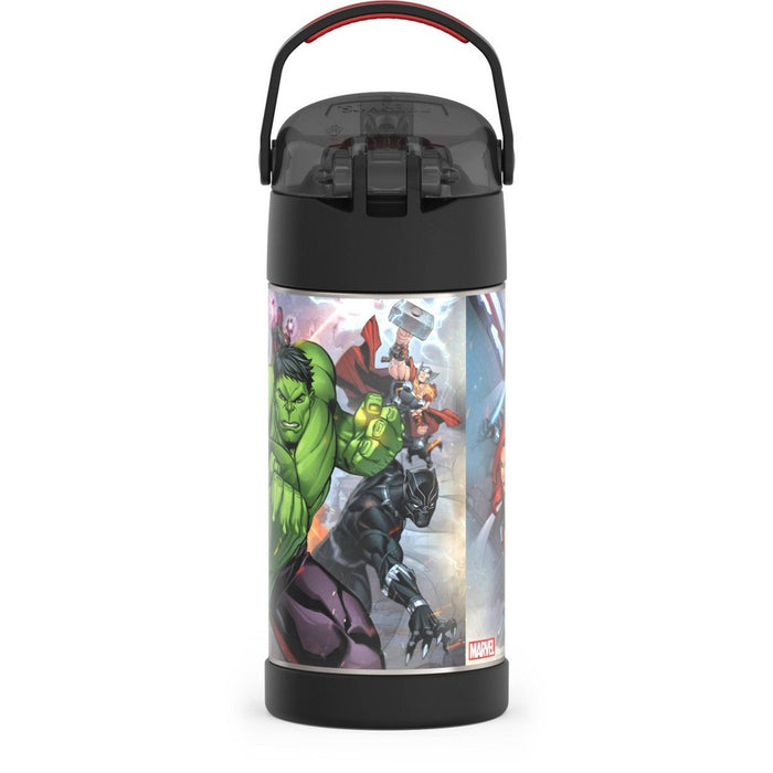 Thermos Kids' 12oz Stainless Steel FUNtainer Water Bottle with Bail Handle - Avengers