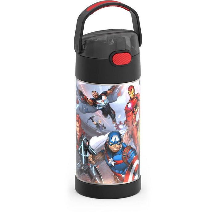 Thermos Kids' 12oz Stainless Steel FUNtainer Water Bottle with Bail Handle - Avengers