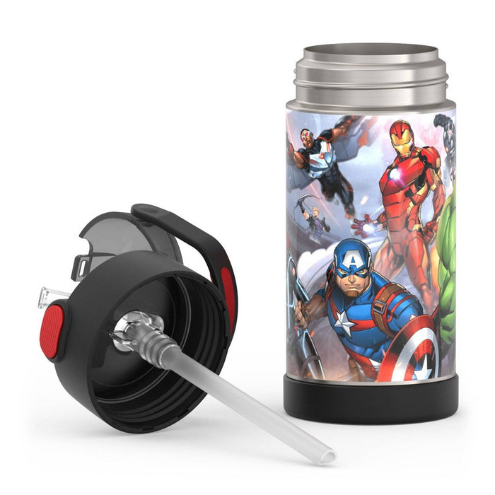 Thermos Kids' 12oz Stainless Steel FUNtainer Water Bottle with Bail Handle - Avengers