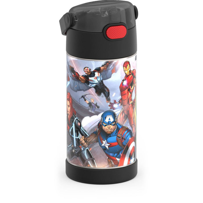 Thermos Kids' 12oz Stainless Steel FUNtainer Water Bottle with Bail Handle - Avengers