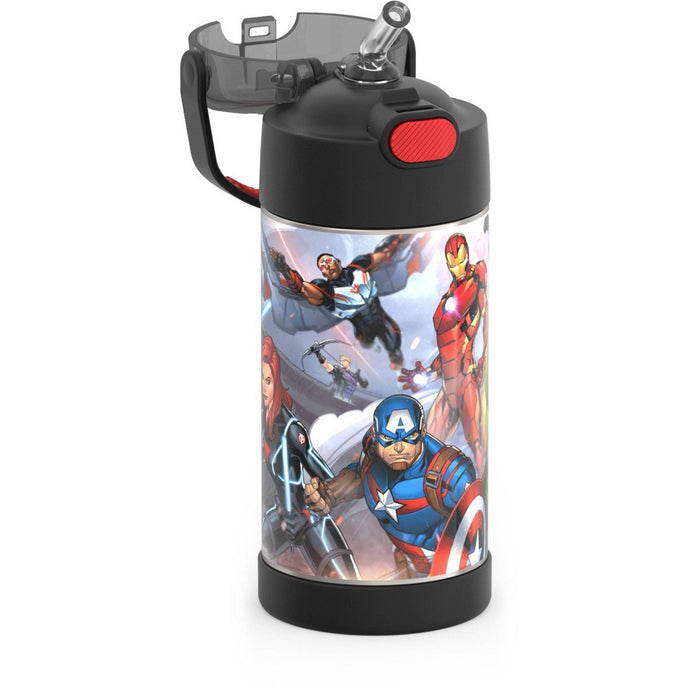 Thermos Kids' 12oz Stainless Steel FUNtainer Water Bottle with Bail Handle - Avengers