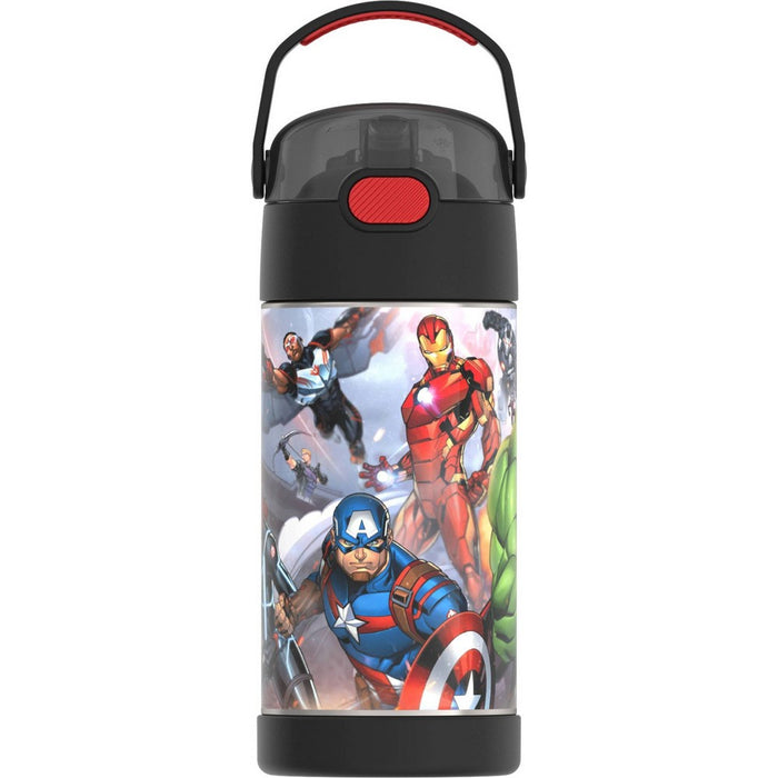 Thermos Kids' 12oz Stainless Steel FUNtainer Water Bottle with Bail Handle - Avengers