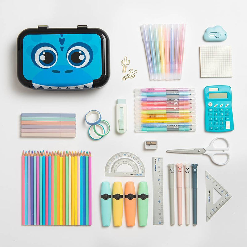 ZIPIT Recycled Pencil Box Dinosaur