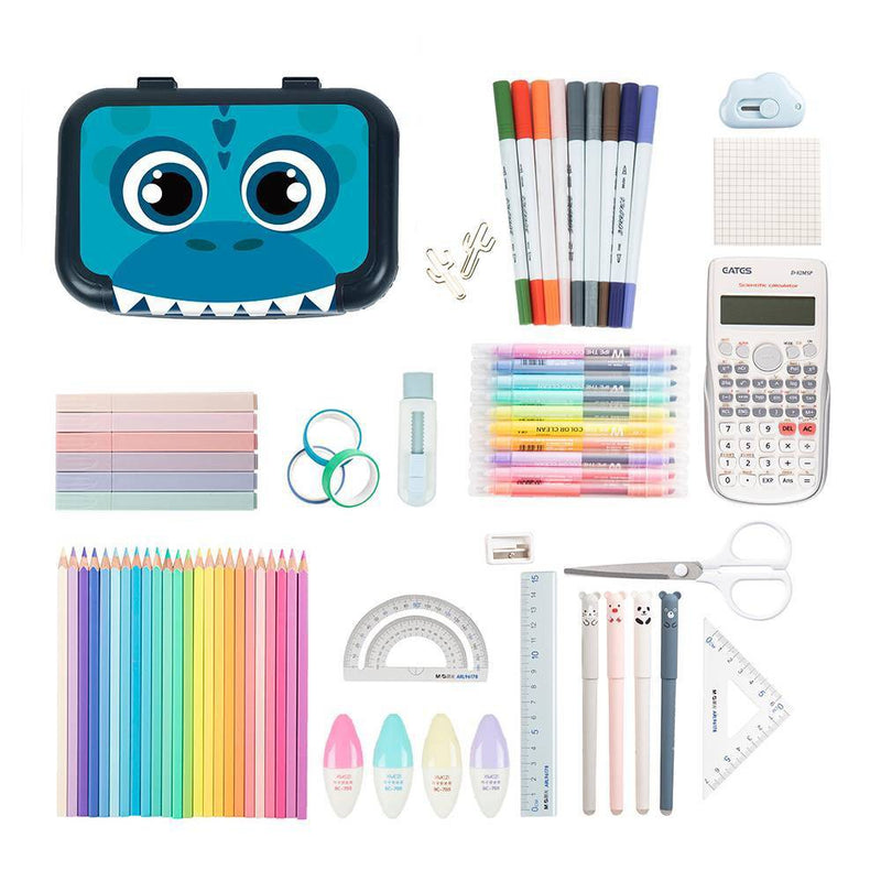 ZIPIT Recycled Pencil Box Dinosaur