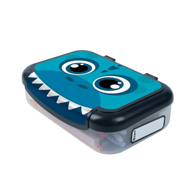 ZIPIT Recycled Pencil Box Dinosaur