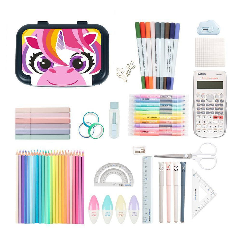 ZIPIT Recycled Pencil Box Unicorn