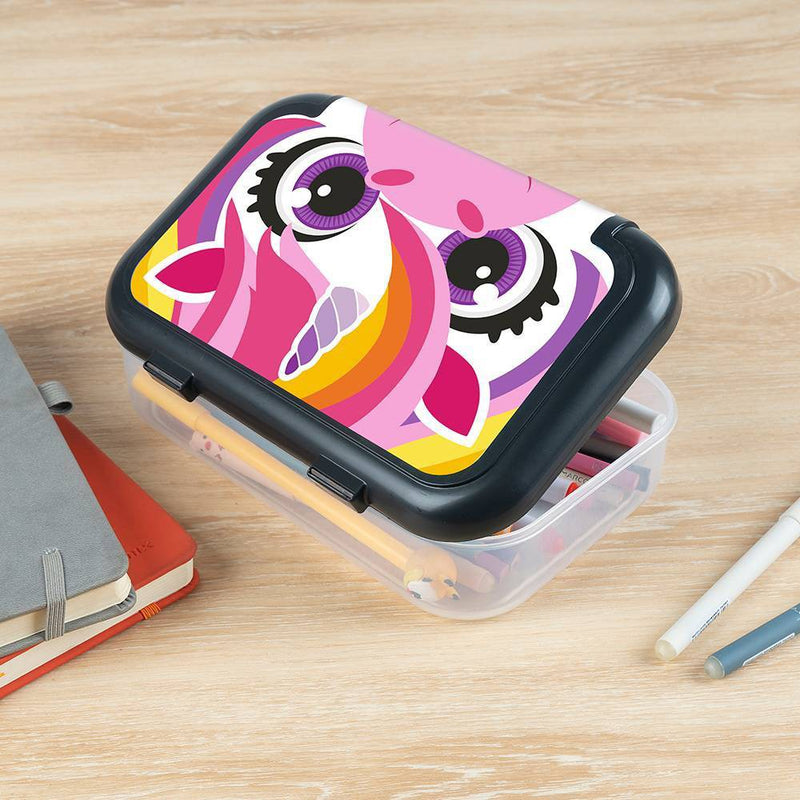 ZIPIT Recycled Pencil Box Unicorn