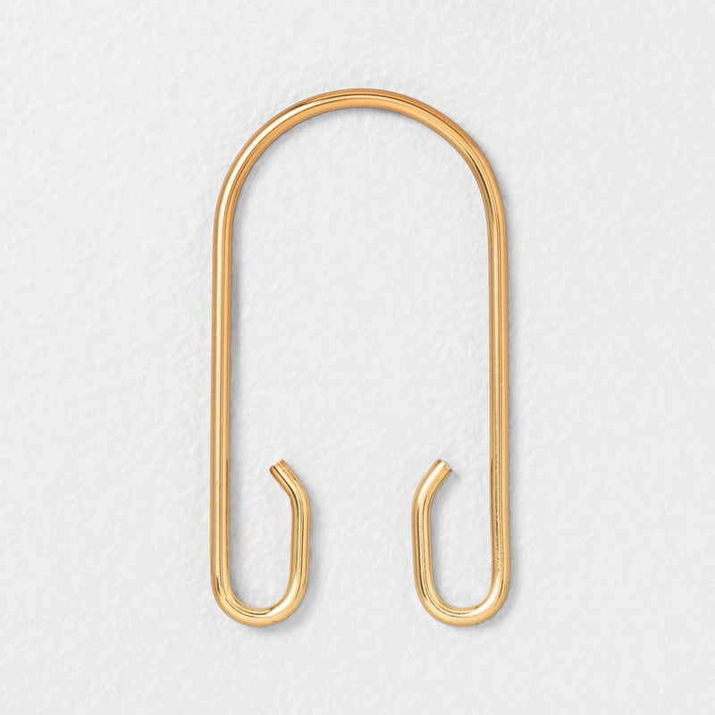 Decorative Shower Curtain Rings 12pc Set Brass - Hearth & Hand with Magnolia: Metal, Secure Hold, Easy Glide