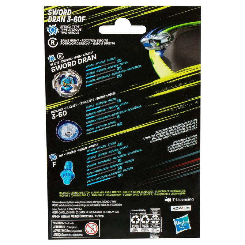 Beyblade Sword Dran Attack Battle Top