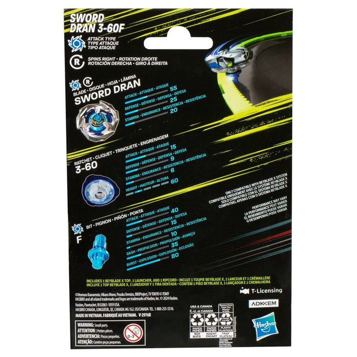 Beyblade Sword Dran Attack Battle Top