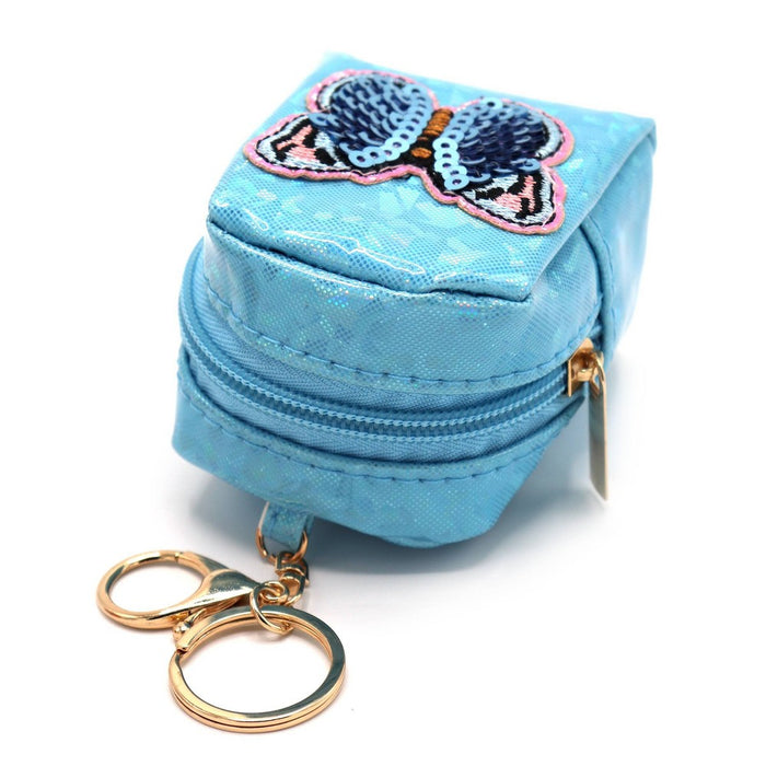 Mini Backpack Keychain Butterfly