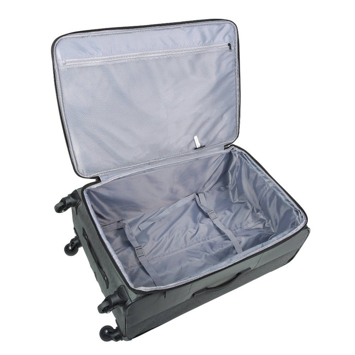 Skyline Softside Large Checked Spinner Suitcase - Gray Heather (LOCAL PICKUP ONLY)