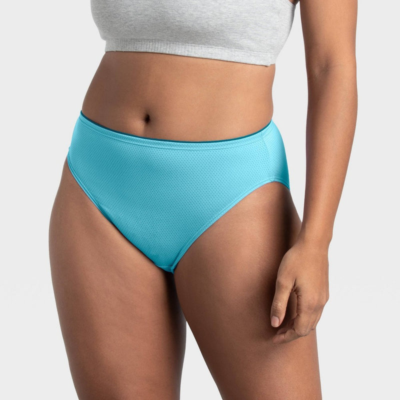 Fruit of the Loom Women's 6pk Breathable Micro-Mesh Hi-Cut Underwear - Colors May Vary 10