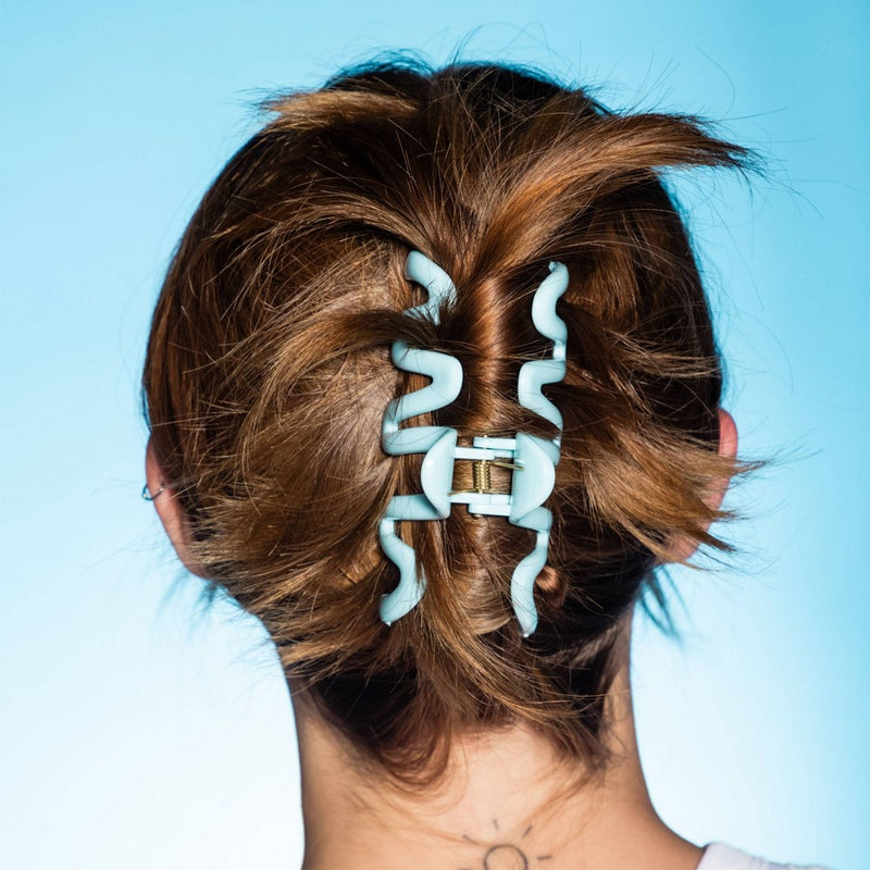 Gimme Beauty Medium Claw Clip - Blue/Black - 2pc